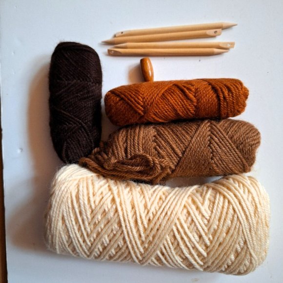 Vintage Artcraft Concepts Brownstones Stickloom Pillow Kit 14"x14" NISP 80s - Picture 2 of 4